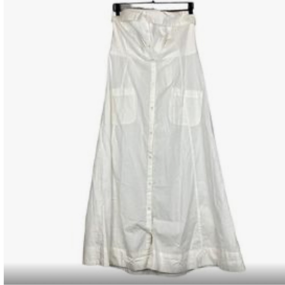Free People white strapless blouse dress